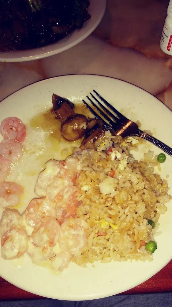 Coconut Shrimp and Fried Rice